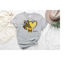 peace love kindness shirt, bee kind shirt, equality shirt, sunflower and bee shirt, summer shirt, peace sign shirt, insp