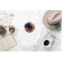 america sunflower shirt,usa flag flower shirt,4th of july flag t-shirt,freedom shirt,independence shirt,memorial day shi