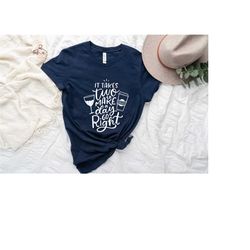 it takes two to make a day go right shirt, fall t-shirt, fall vibes shirt, fall season tee shirt, pumpkin spice shirt, c