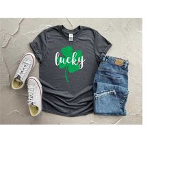 lucky shirt  st patrick's day shirt  lucky gift shirt  st patrick day outfit  shamrock shirt  st. patty's shirt  irish s