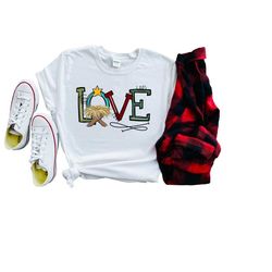 christmas shirt, family christmas shirt, nativity shirt, christian christmas shirt, family matching christmas shirt, lov