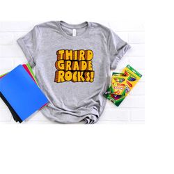 third grade rocks shirt, hello third grade shirt, back to school shirt, third grade teacher shirt, 3rd grade shirt