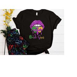 mardi gras lips shirt, mardi gras sweatshirt, nola shirt, mardi gras tee, fat tuesday shirt, mardi gras kiss shirt, loui