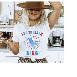4th of july bachelorette party shirt, let freedom ring bride shirt, patriotic bridal party shirt, western cowgirl bachel