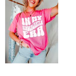 comfort colors kindergarten teacher shirt, back to school kindergarten teacher tshirt, kindergarten shirts for teachers,