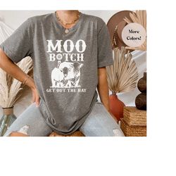 farmer life cow bitch shirt, cows bitch get out the hay crewneck funny shirt, cow sweatshirt, farm animal shirt, farm li