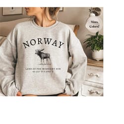 norway shirt, norwegian elk, winter sweatshirt, camping cruise vacation shirt, travel shirts, vintage shirts, nature ani