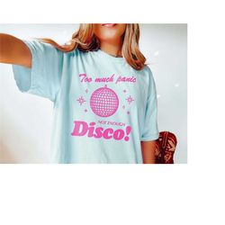 too much panic not enough disco comfort colors mental health shirt anxiety shirt depression trendy oversized tshirt y2k