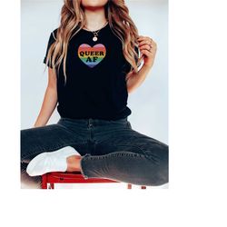 queer af shirt | queer shirt lgbtq shirt pride shirt lesbian shirt bisexual shirt gay pride shirt nonbinary shirt