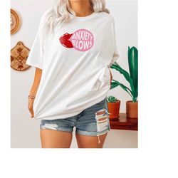 anxiety blows tshirt | mental health shirt | anxiety shirt | y2k shirt | oversized tshirt | aesthetic shirt