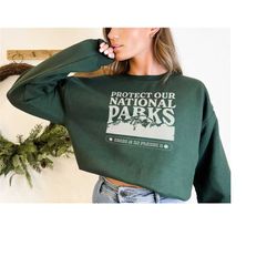 protect our national parks granola girl aesthetic sweatshirt hiker shirt national park map camping outdoorsy gift there