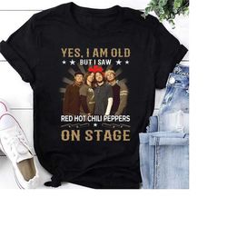 i'm old but i saw red hot chili peppers t-shirt, red hot chili peppers 2024 tour shirt, rhcp rock band shirt, rhcp band