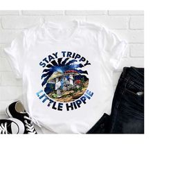hippie mushroom stay trippy little hippie t-shirt, graphic hippie soul shirt, hippie sign unisex shirt, mushroom shirt,