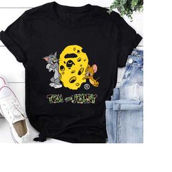 tom and jerry cartoon t-shirt, tom and jerry shirt fan gifts, cartoon network shirt, tom and jerry vintage shirt, cat an