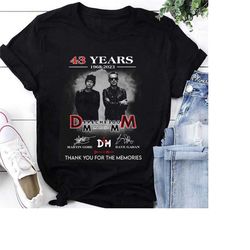 depeche mode band 43 years t-shirt, depeche mode memento mori tour 2023 shirt, depeche mode band fan gifts shirt, depech