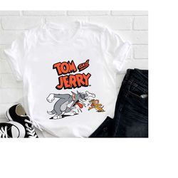 tom and jerry throwback t-shirt, tom and jerry shirt fan gifts, tom and jerry cartoon network shirt, tom and jerry vinta