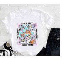 tom and jerry cat and mouse funny t-shirt, tom and jerry shirt fan gifts, tom and jerry cartoon network shirt, tom and j