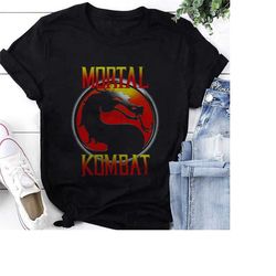 mortal kombat game t-shirt, mortal kombat shirt fan gifts, mortal kombat logo shirt, mk shirt, mortal kombat movie shirt