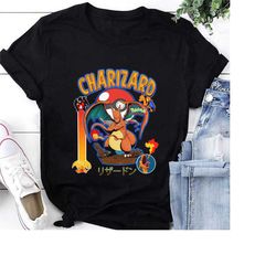pokemon charizard level up t-shirt, japanese monster charizard shirt fan gifts, pokemon charizard vintage shirt, chariza