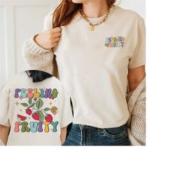 feeling fruity shirt, lgbqt shirt, pride month t-shirt, lgbt support tee, rainbow shirt, gay pride shirt, retro frog shi