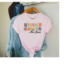 kindergarten teacher shirt, kindergarten teacher gift, kindergarten, kindergarten teacher tee, teacher appreciation shir
