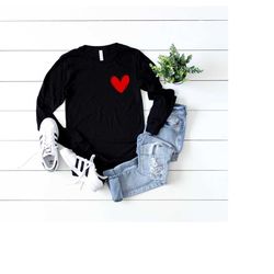 valentines heart shirt - womens valentines day shirt long sleeve - cute valentines day shirt - womens valentine - valent