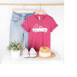 valentine truck shirt - valentines day shirt - womens valentines day shirt - love shirt for women - love tee - cute vale