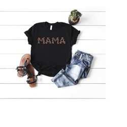 mom crewneck shirt gift, mama cheetah print tshirt, mama t-shirt, mothers day, gift for new mom, mom life shirt, mama sh