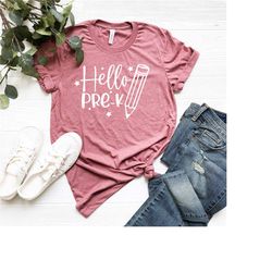hello pre k grade shirt - pre k grade teacher shirt  - gift for teachers - teacher shirt - pre k grade teacher - back to