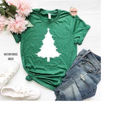 distressed christmas tree - cute winter christmas shirt - grungy tree - bella tee - soft tshirt - women's graphic tee -