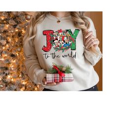 disney joy to the world christmas sweatshirt, tshirt disney joy to the world, christmas shirt, mickey christmas sweatshi