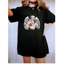 santa claus tattooing sweatshirt, santa claus tattoo shirt, christmas sweater, christmas shirt, holiday winter sweatshir