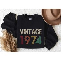 50th birthday shirt,vintage 1974 shirt,50th birthday gift for women,50th birthday gift for men,50th birthday best friend