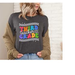 third grade teacher shirt, teacher team shirts, 3rd grade teacher shirt, elementary tees, 3rd grade t-shirt, third grade