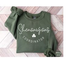 shenanigans coordinator sweatshirt, matching st patricks day shirts, st patrick's day sweater, irish drinking outfit, wo