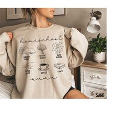 homeschool mom sweatshirt, christian homeschool mama shirt, home school teacher birthday gift, homeschooling sweater, ho