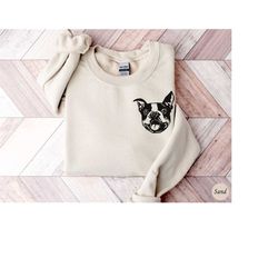 boston terrier sweatshirt, boston terrier gifts, gift for boston terrier mom / dad, dog lover sweater, boston terrier ow