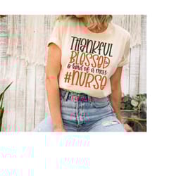 thanksgiving nurse shirt, nurse fall shirt, one thankful nurse t-shirt, friendsgiving nurse squad shirts, gift for rn er