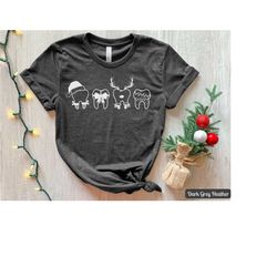dental christmas shirt, dentist christmas teeth tshirt, dental hygienist t-shirt, dental assistant tee, dental crew offi