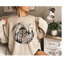 camping sweatshirt, compass shirt, hiking sweater, travel hoodie, gift for camper, adventure tshirt, hiker outfit, natur