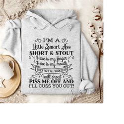 i'm a little smart ass sweatshirt, funny shirt, sarcastic shirt, gift for her, funny sweatshirt, sarcastic sweatshirt,fu
