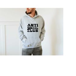 anti social club hoodie, anti social. mama hoodie, anti social hoodie, trendy hoodie, aesthetic hoodie, unisex hoodie, o
