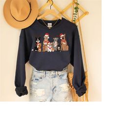 christmas sweatshirt, dog lover gift, dog sweatshirt, dog mom shirt, dog christmas sweater, dog owner gift, holiday swea