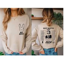 bad bunny most wanted tour 2024 sweatshirt, bad bunny concert sweatshirt, bad bunny merch, most wanted tour sweatshirt,