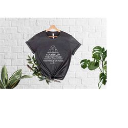 his name shall be called shirt, christian shirts, christmas shirt, bible verse shirt, merry shirt, jesus shirt, isaiah 9