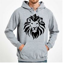 lion face sweatshirt, lion face sweater, wild african life, animal lover sweater, animal face hoodie, zoo shirt, animal
