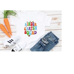 kinder squad shirt, team kindergarten crew, kindergarten teacher shirt, back to school gift, kindergarten team shirt,kin
