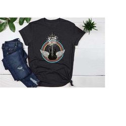 rock and roll shirt,music t-shirt,music band shirt,vintage shirt,rock band shirt,lets rock,guitar shirt,rock & roll t-sh