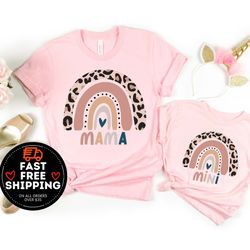 rainbow mama mini shirt, matching mommy and me shirt, rainbow mini shirt, rainbow mama shirt, mommy and me outfits, mom