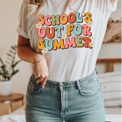 school out for summer shirt, kindergarten teacher shirt, last day of school shirt, preschool toddler shirt, first grade
